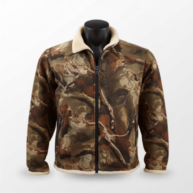 Mossy Oak Men's Sherpa 2.0 Fleece Lined Camo Hunting Jacket