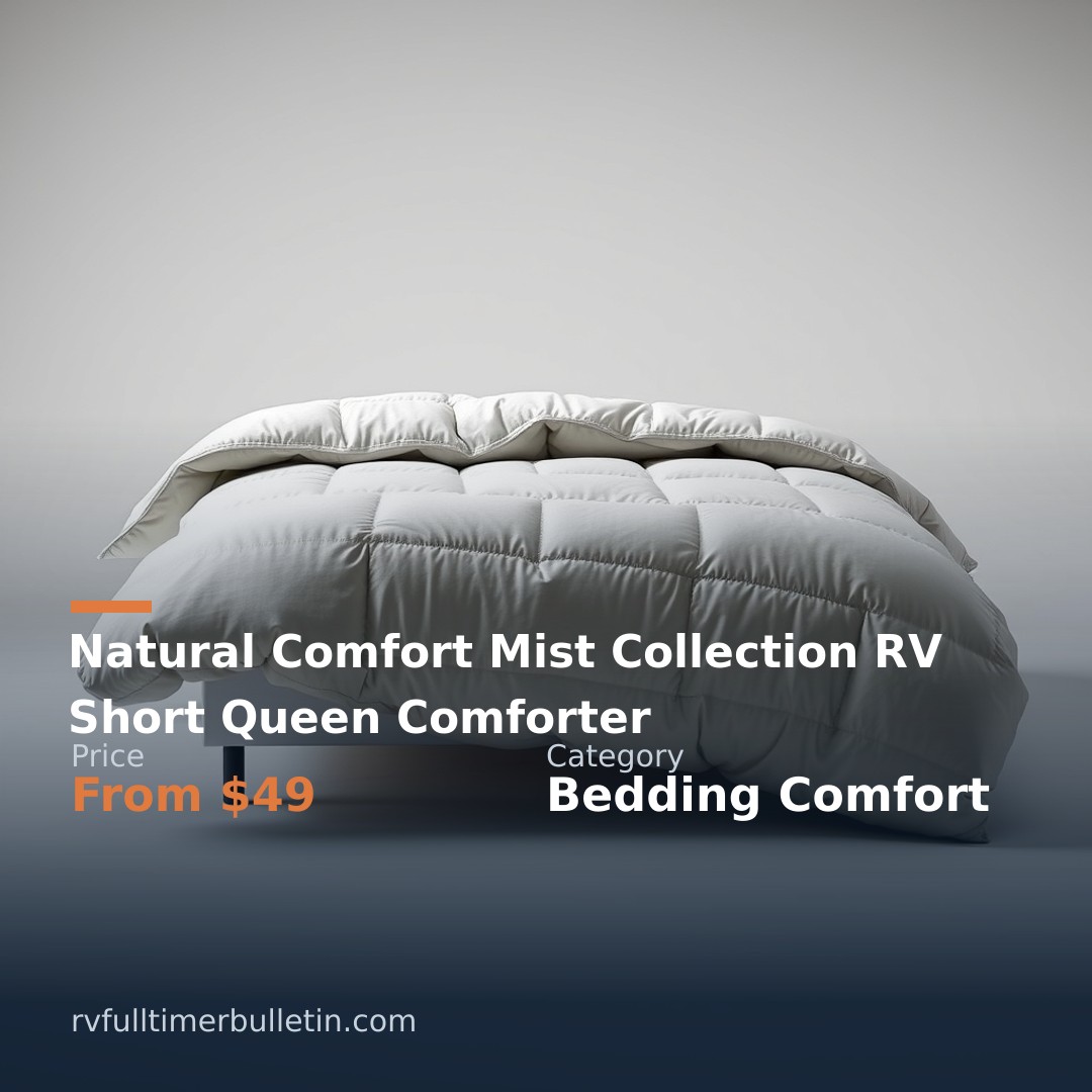 Natural Comfort Mist Collection RV Short Queen Comforter