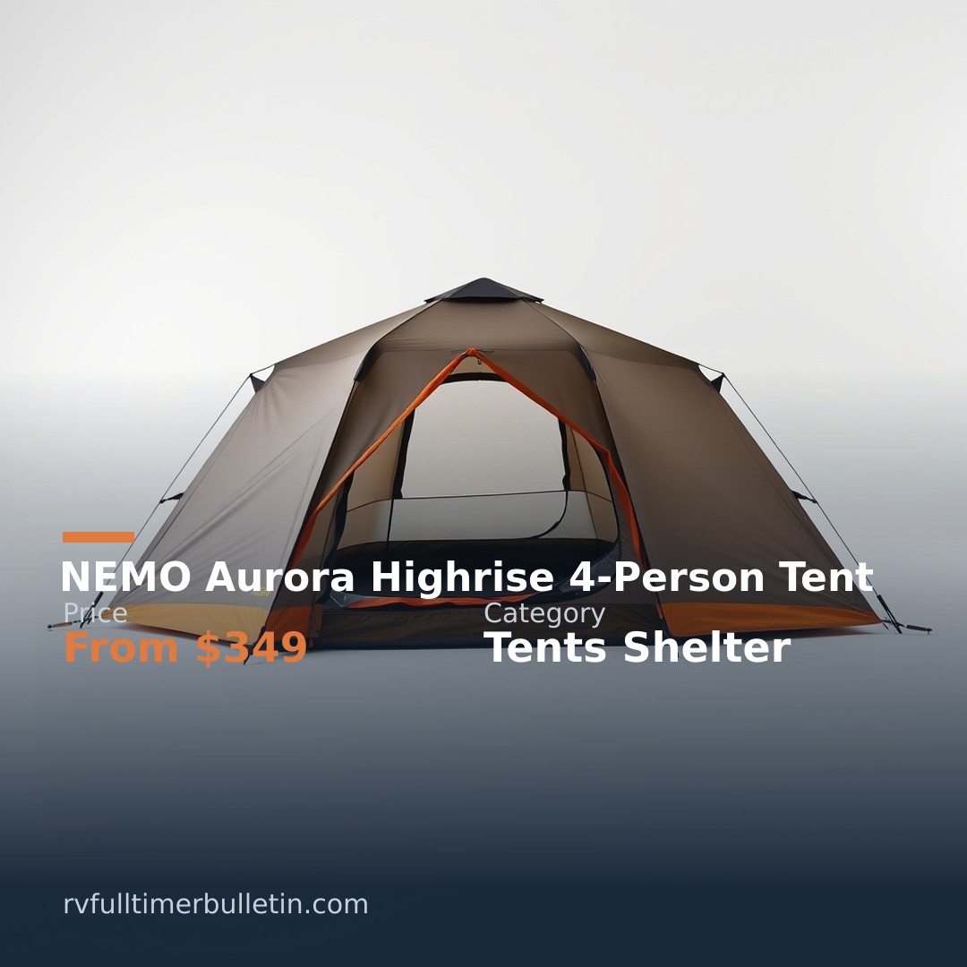 NEMO Aurora Highrise 4-Person Tent