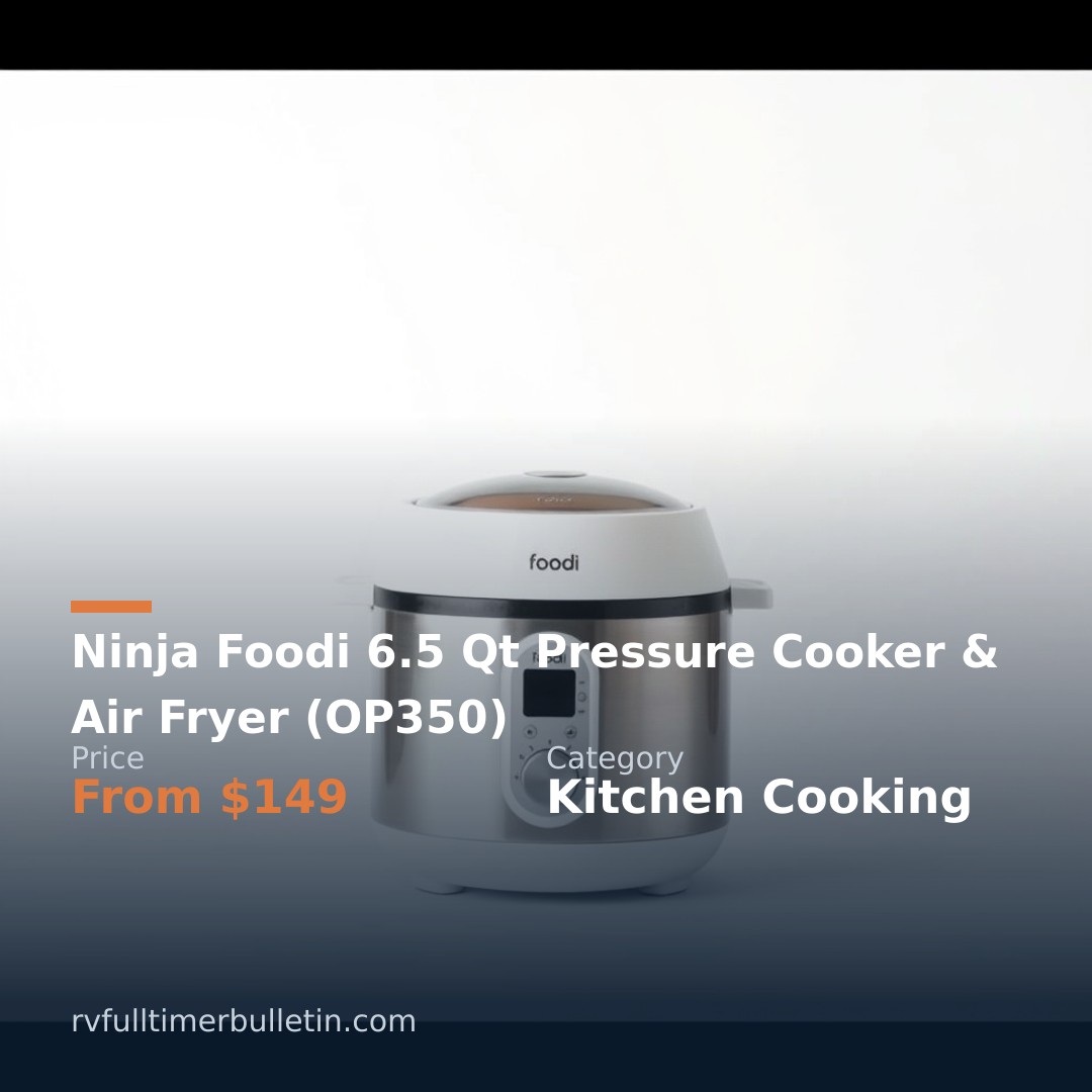 Ninja Foodi 6.5 Qt Pressure Cooker & Air Fryer (OP350)