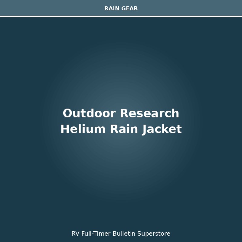Outdoor Research Men's Helium Rain Jacket