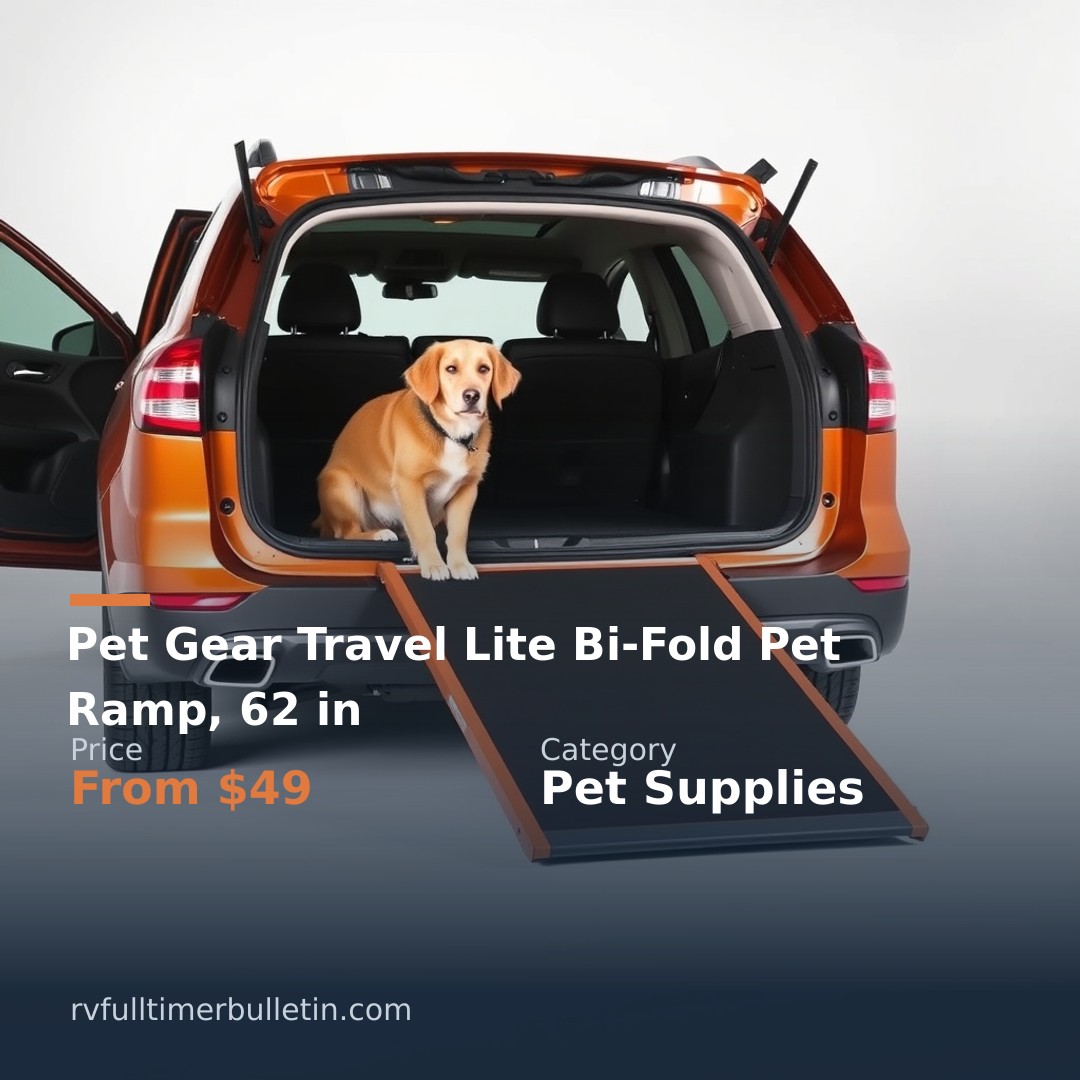 Pet Gear Travel Lite Bi-Fold Pet Ramp, 62 in