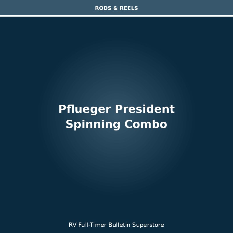 Pflueger President Spinning Reel and Fishing Rod Combo