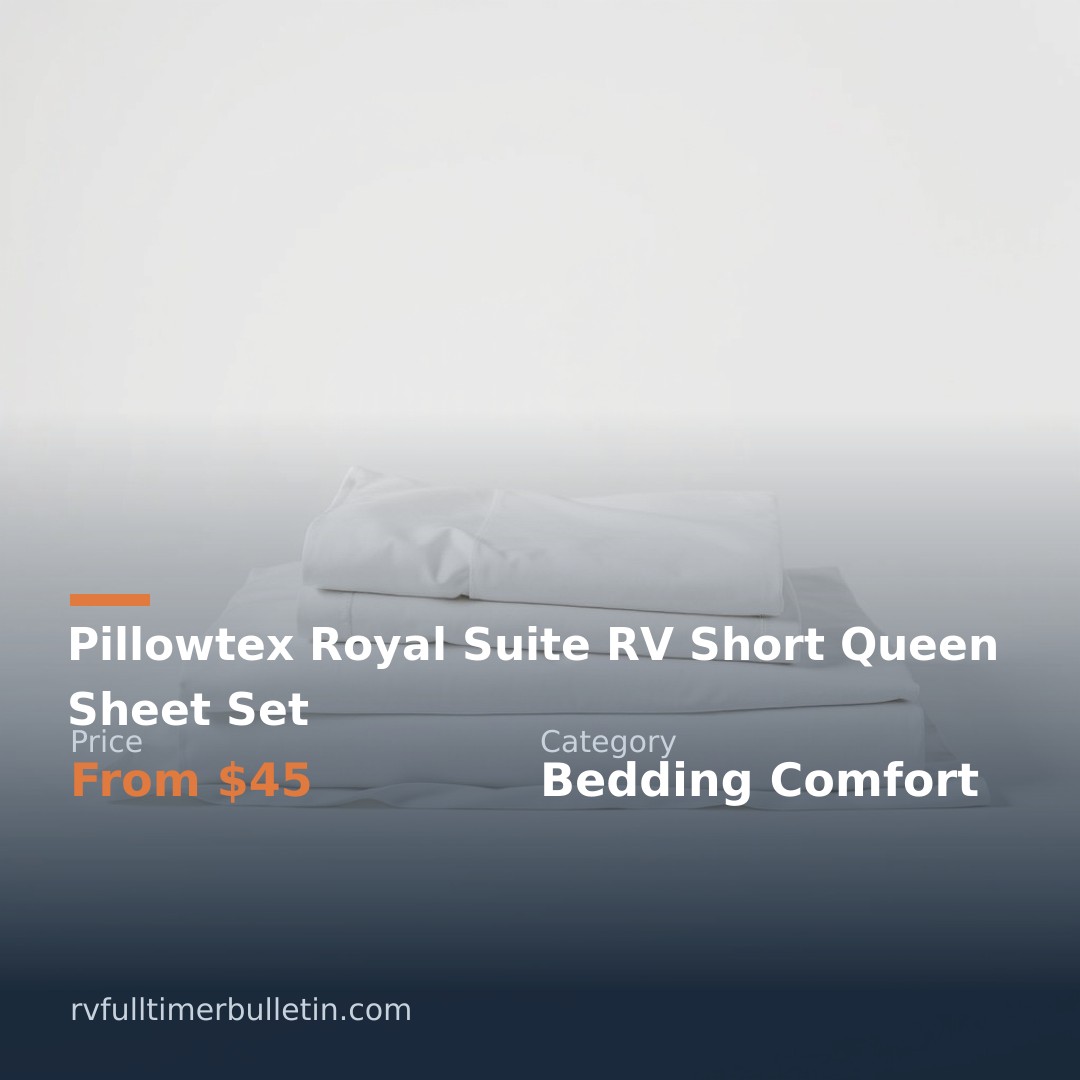Pillowtex Royal Suite RV Short Queen Sheet Set