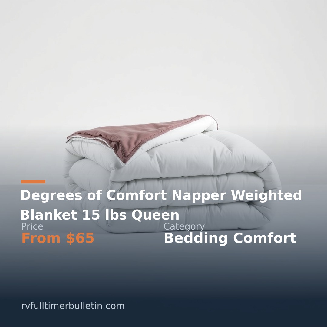 Degrees of Comfort Napper Weighted Blanket 15 lbs Queen