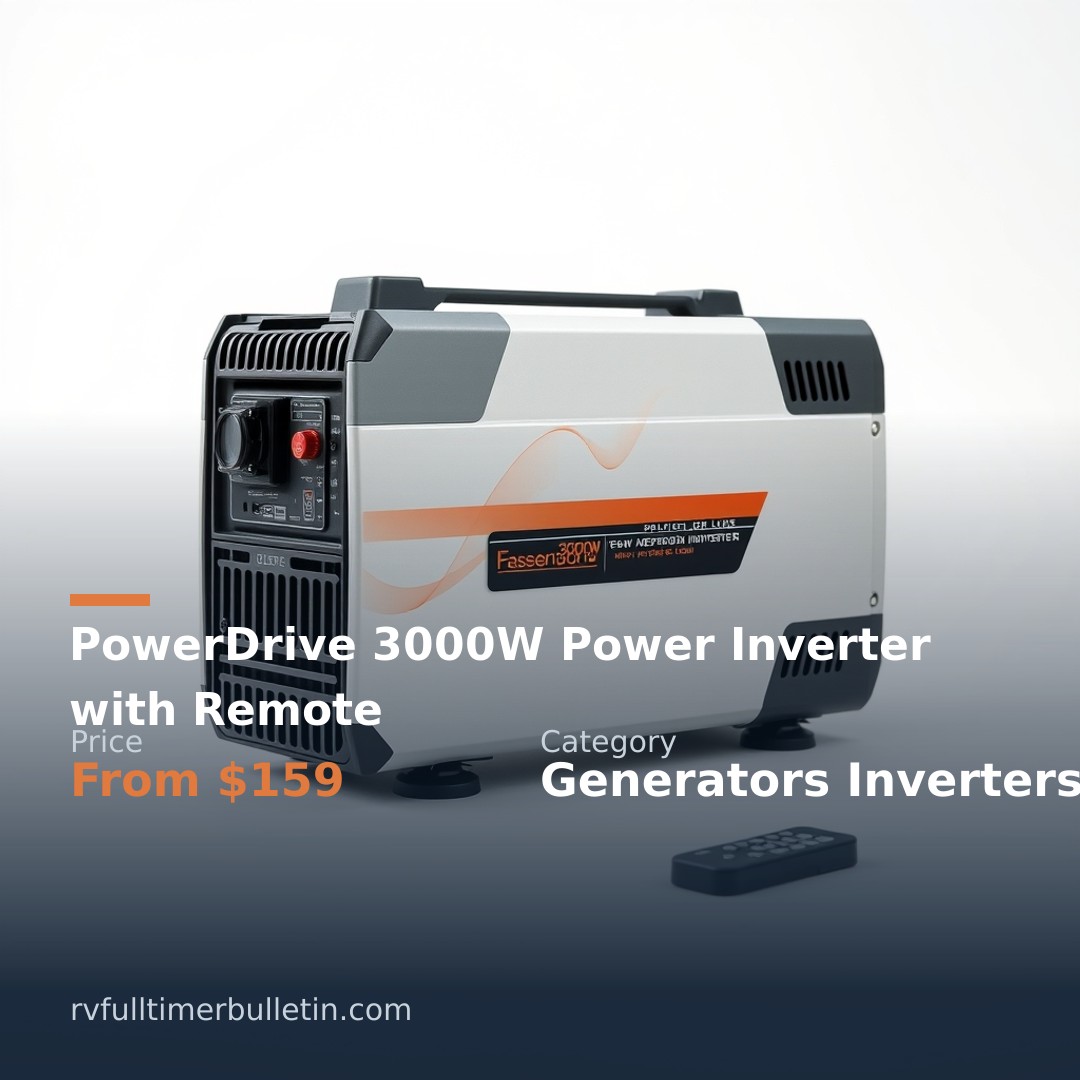 PowerDrive 3000W Power Inverter with Remote