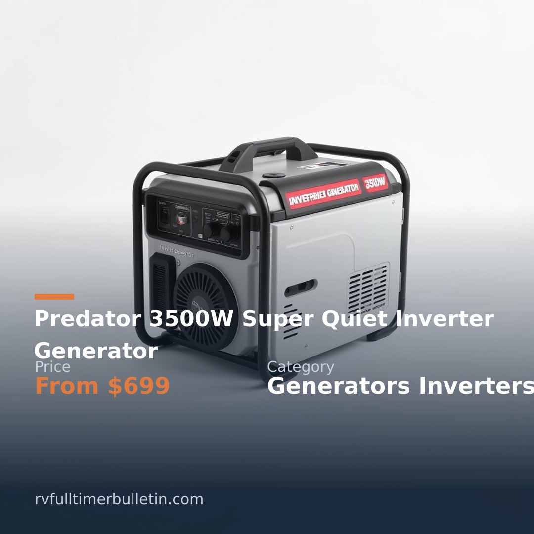 Predator 3500W Super Quiet Inverter Generator