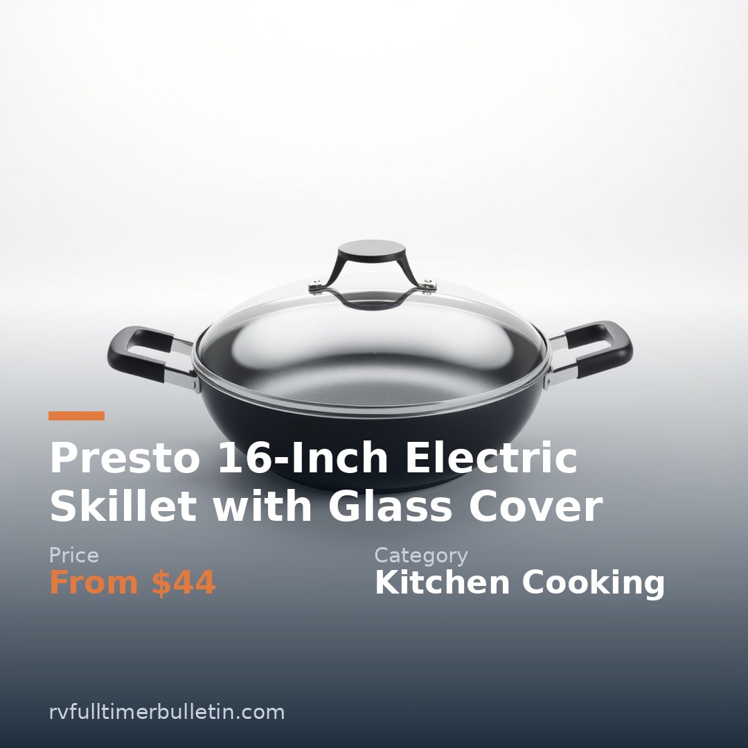 Presto 16-Inch Electric Skillet with Glass Cover