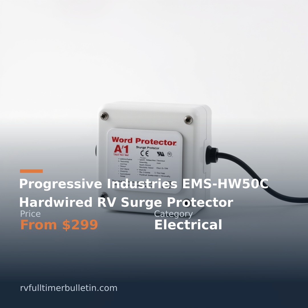 Progressive Industries EMS-HW50C Hardwired RV Surge Protector