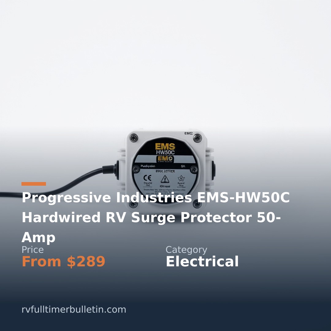 Progressive Industries EMS-HW50C Hardwired RV Surge Protector 50-Amp
