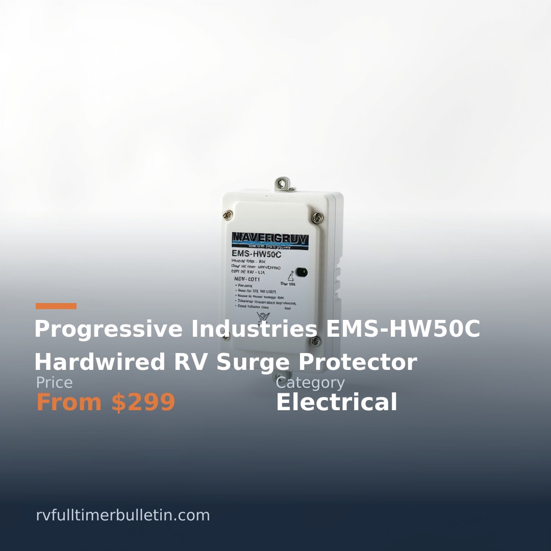 Progressive Industries EMS-HW50C Hardwired RV Surge Protector