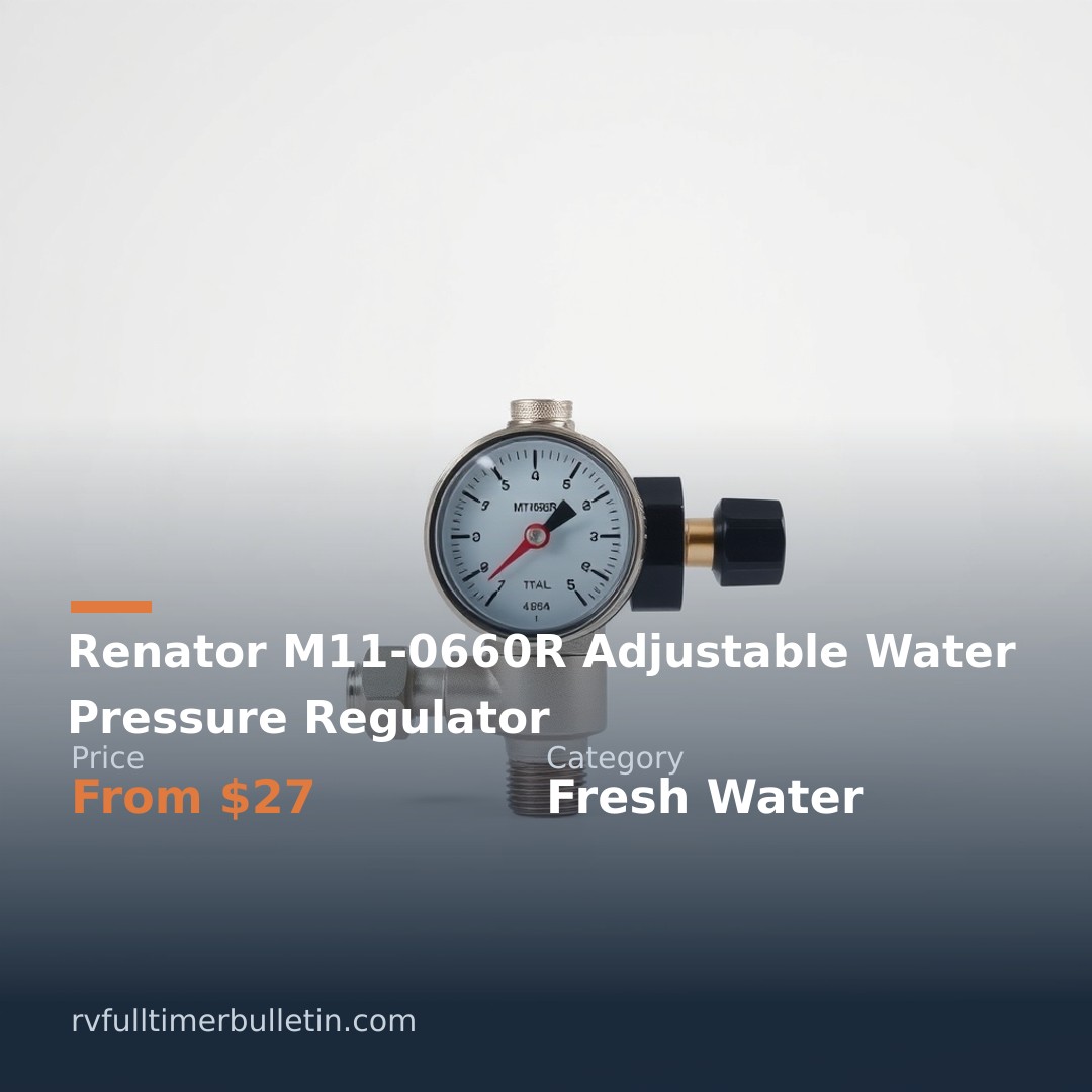 Renator M11-0660R Adjustable Water Pressure Regulator