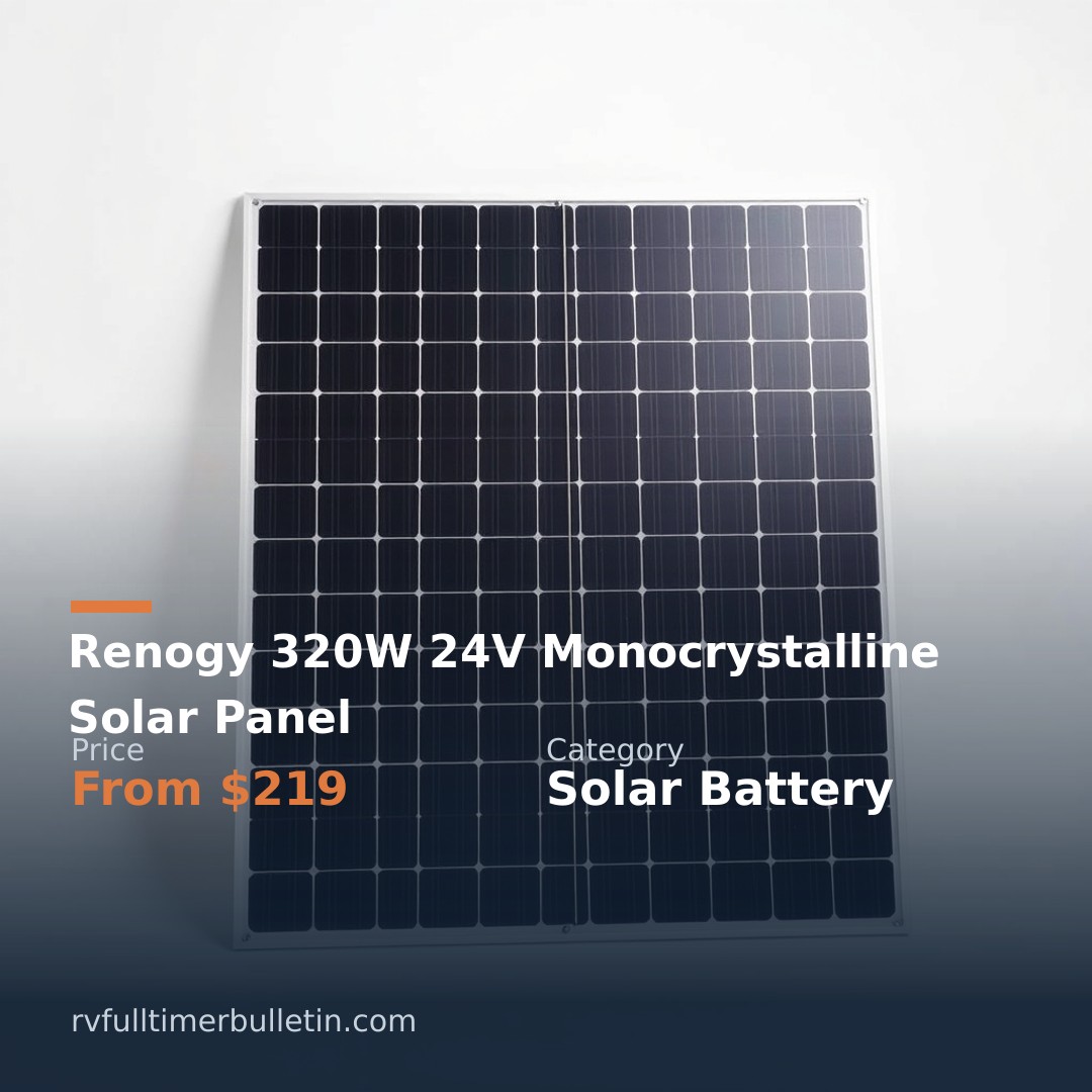 Renogy 320W 24V Monocrystalline Solar Panel
