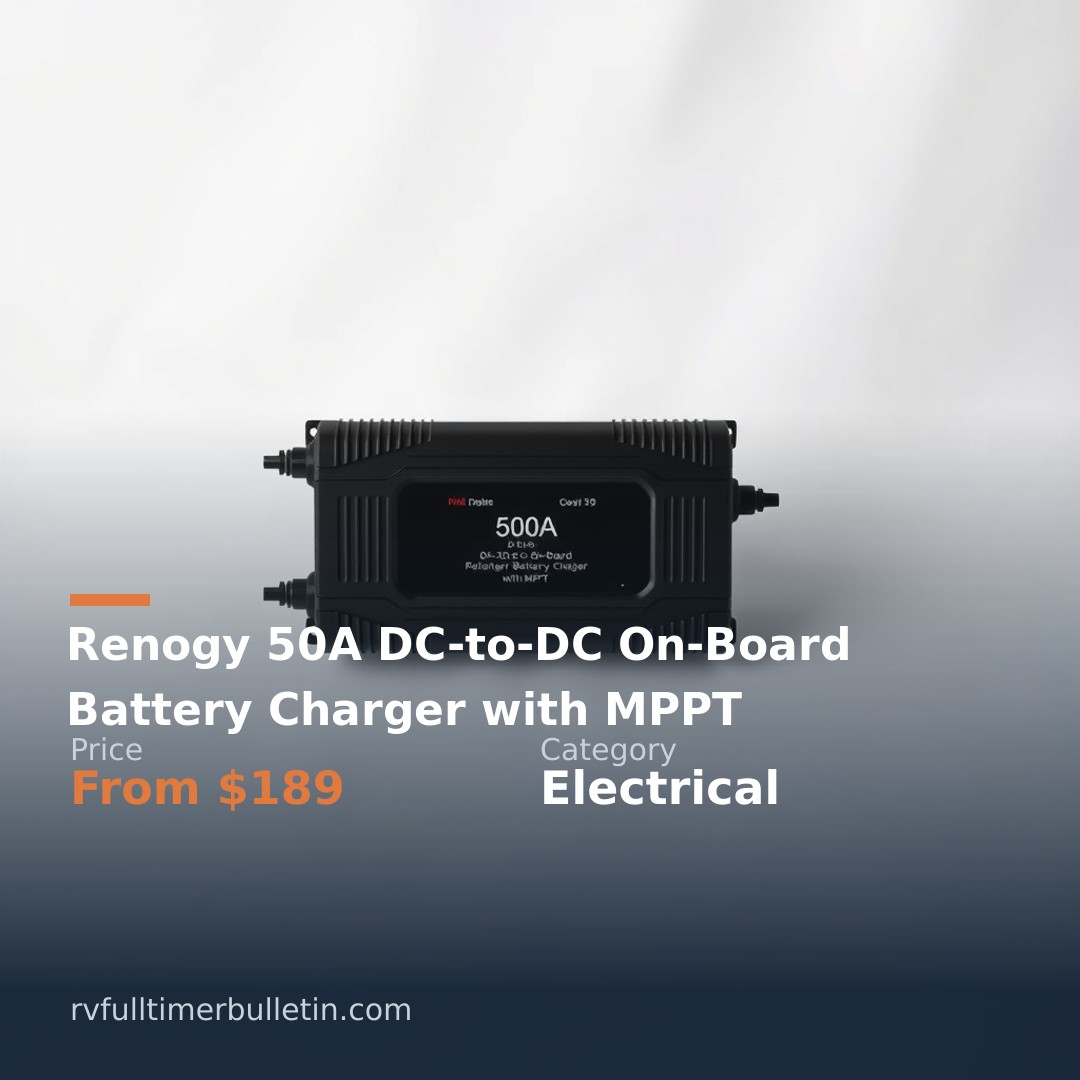 Renogy 50A DC-to-DC On-Board Battery Charger with MPPT