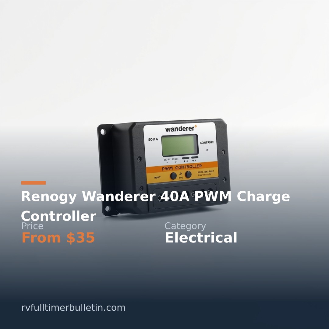 Renogy Wanderer 40A PWM Charge Controller