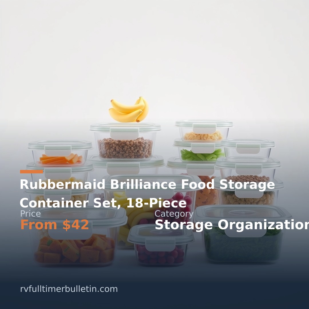 Rubbermaid Brilliance Food Storage Container Set, 18-Piece