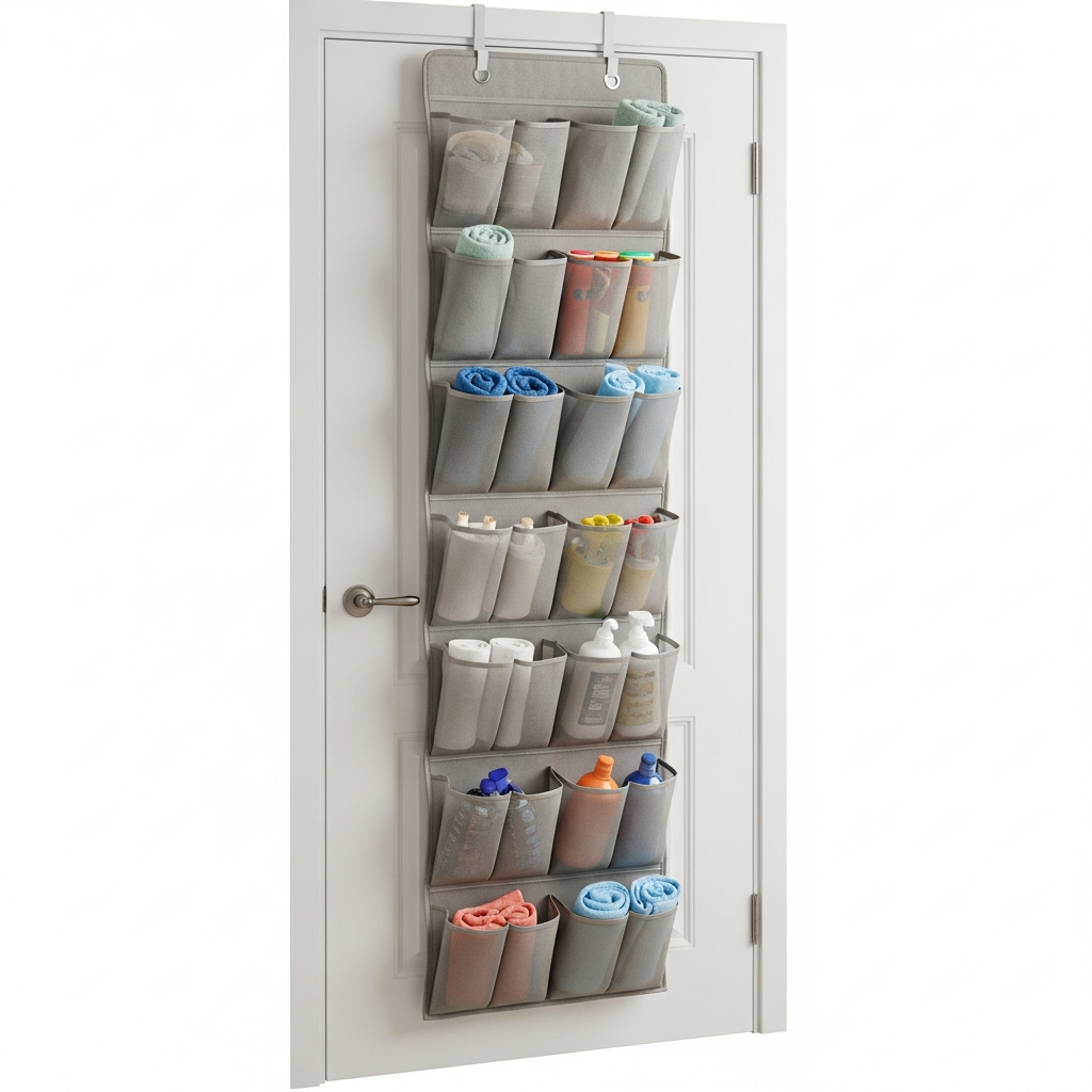 Simple Houseware Over-Door Storage Organizer (5-Pocket)