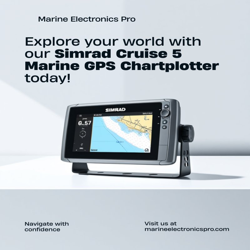 Simrad Cruise 5 GPS Chartplotter with Transducer