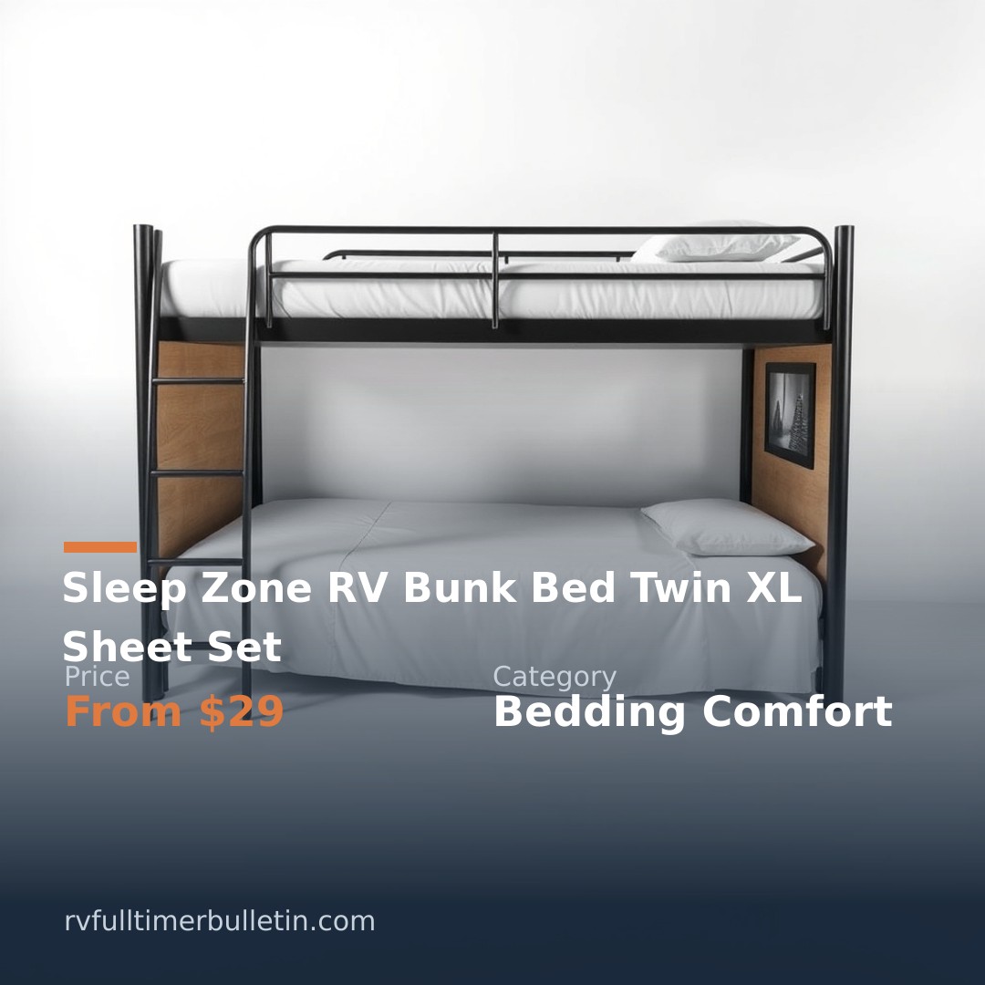 Sleep Zone RV Bunk Bed Twin XL Sheet Set