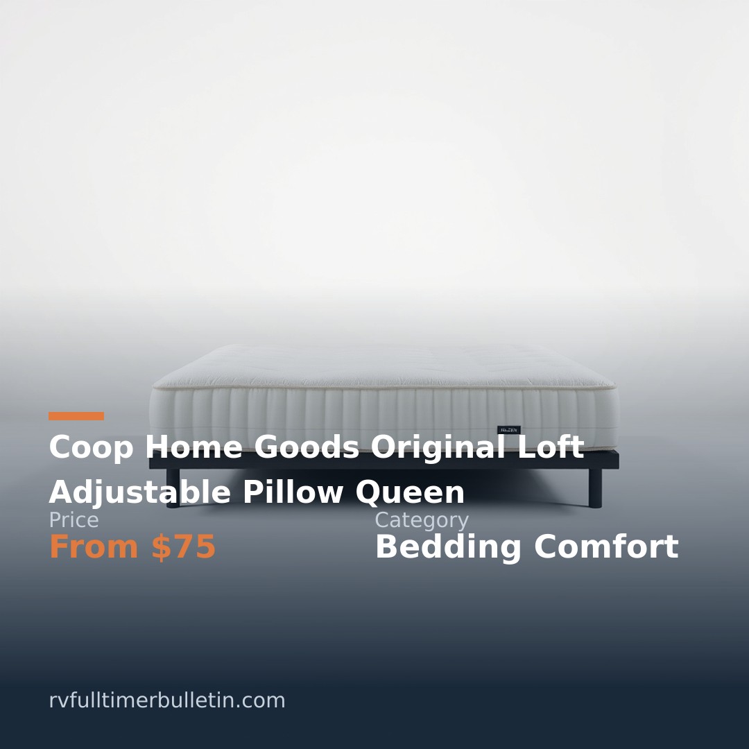 Coop Home Goods Original Loft Adjustable Pillow Queen