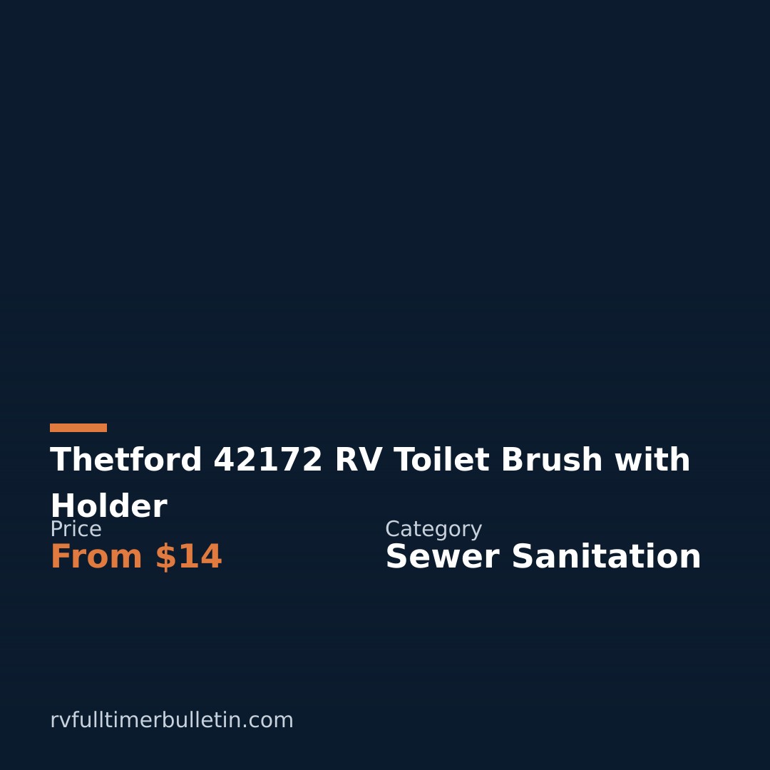 Thetford 42172 RV Toilet Brush with Holder
