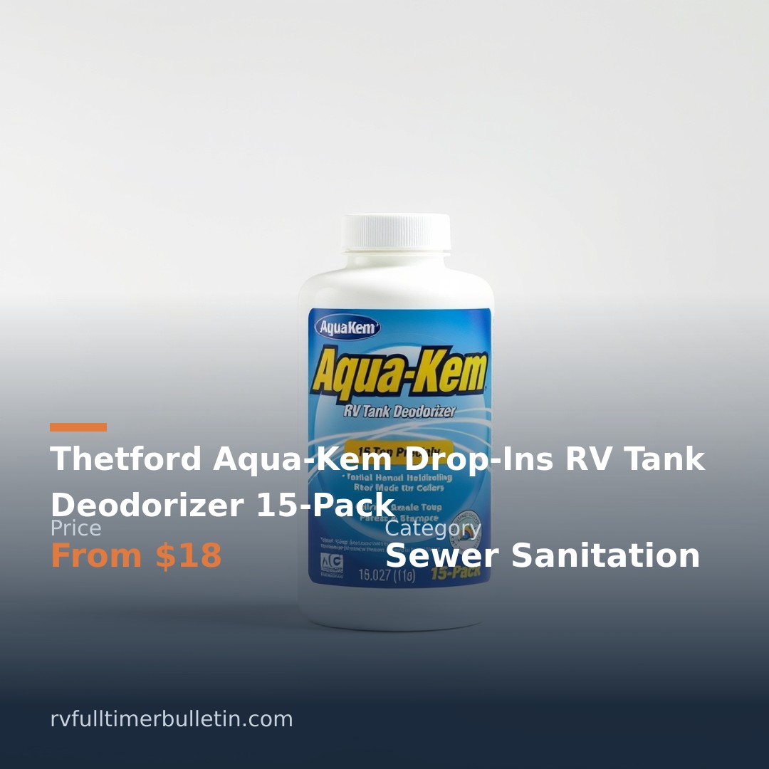 Thetford Aqua-Kem Drop-Ins RV Tank Deodorizer 15-Pack