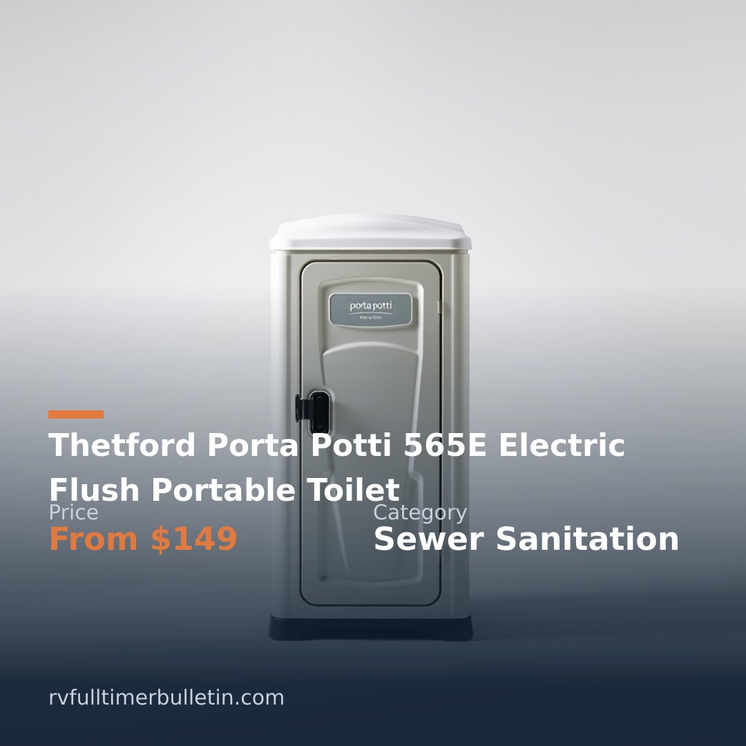 Thetford Porta Potti 565E Electric Flush Portable Toilet