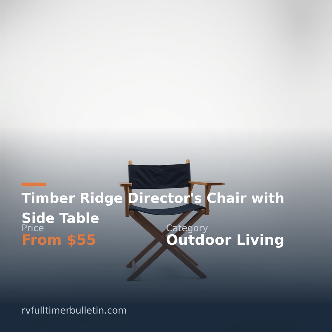 Timber Ridge Director's Chair with Side Table