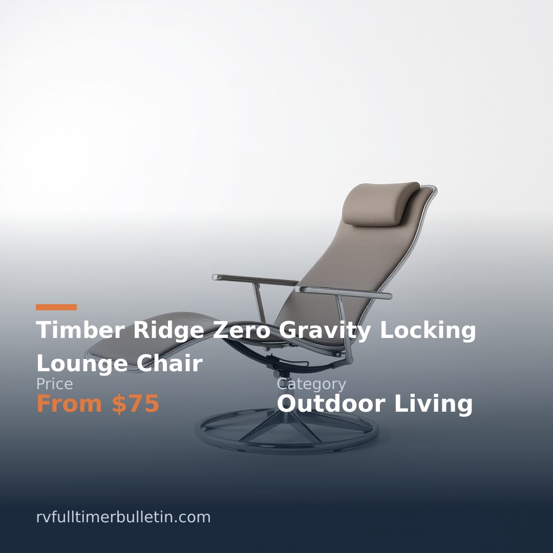 Timber Ridge Zero Gravity Locking Lounge Chair