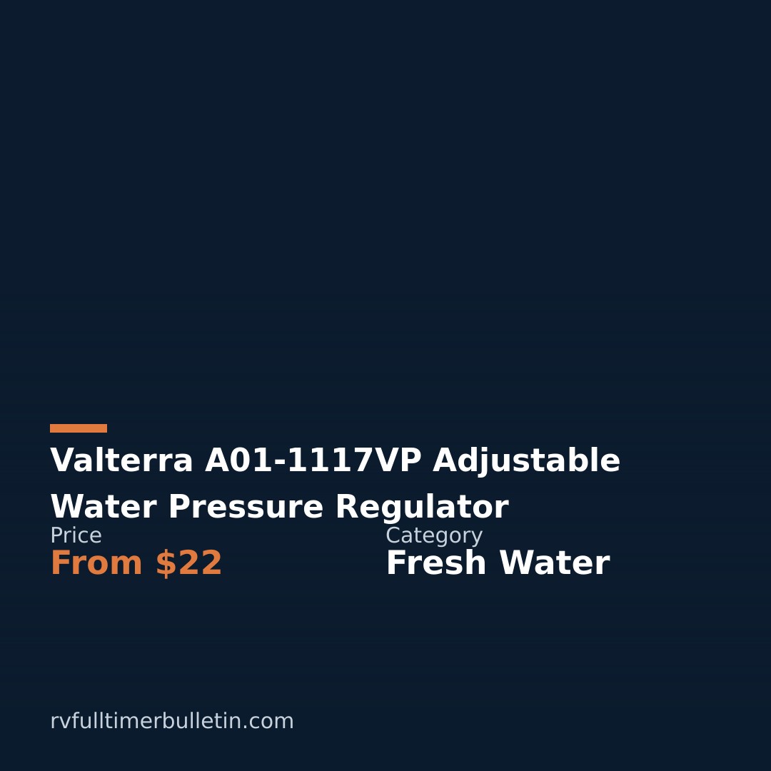 Valterra A01-1117VP Adjustable Water Pressure Regulator