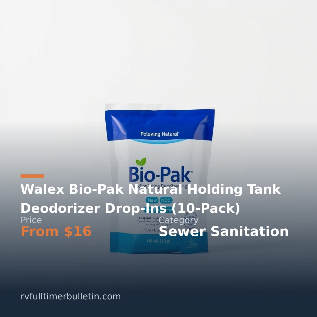 Walex Bio-Pak Natural Holding Tank Deodorizer Drop-Ins (10-Pack)