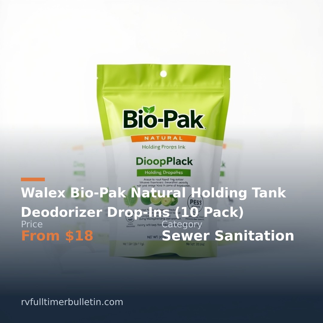 Walex Bio-Pak Natural Holding Tank Deodorizer Drop-Ins (10 Pack)