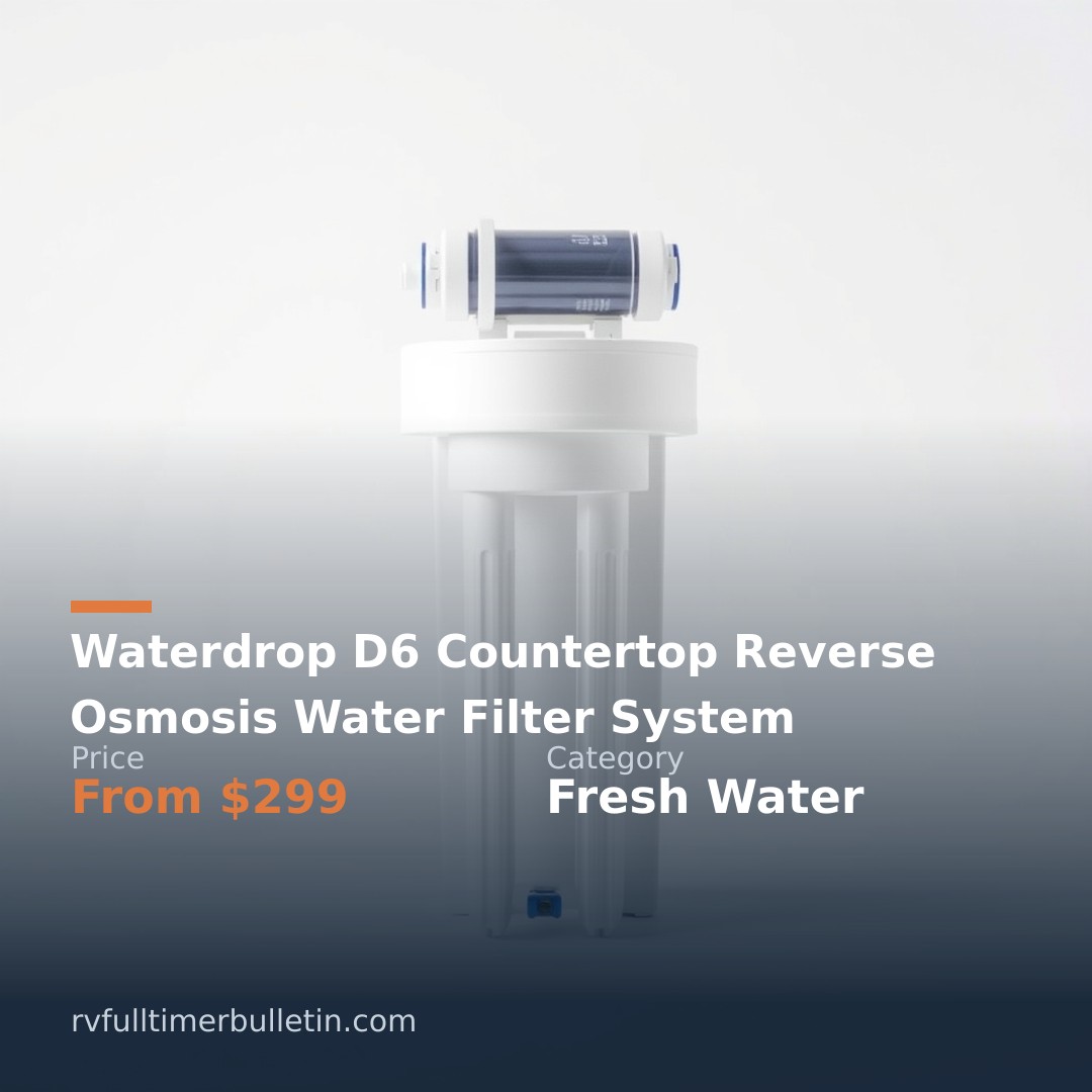 Waterdrop D6 Countertop Reverse Osmosis Water Filter System