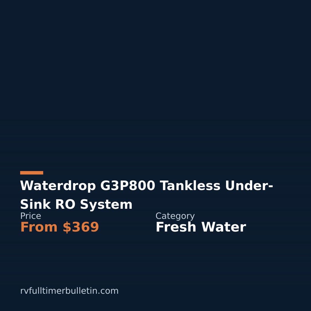 Waterdrop G3P800 Tankless Under-Sink RO System