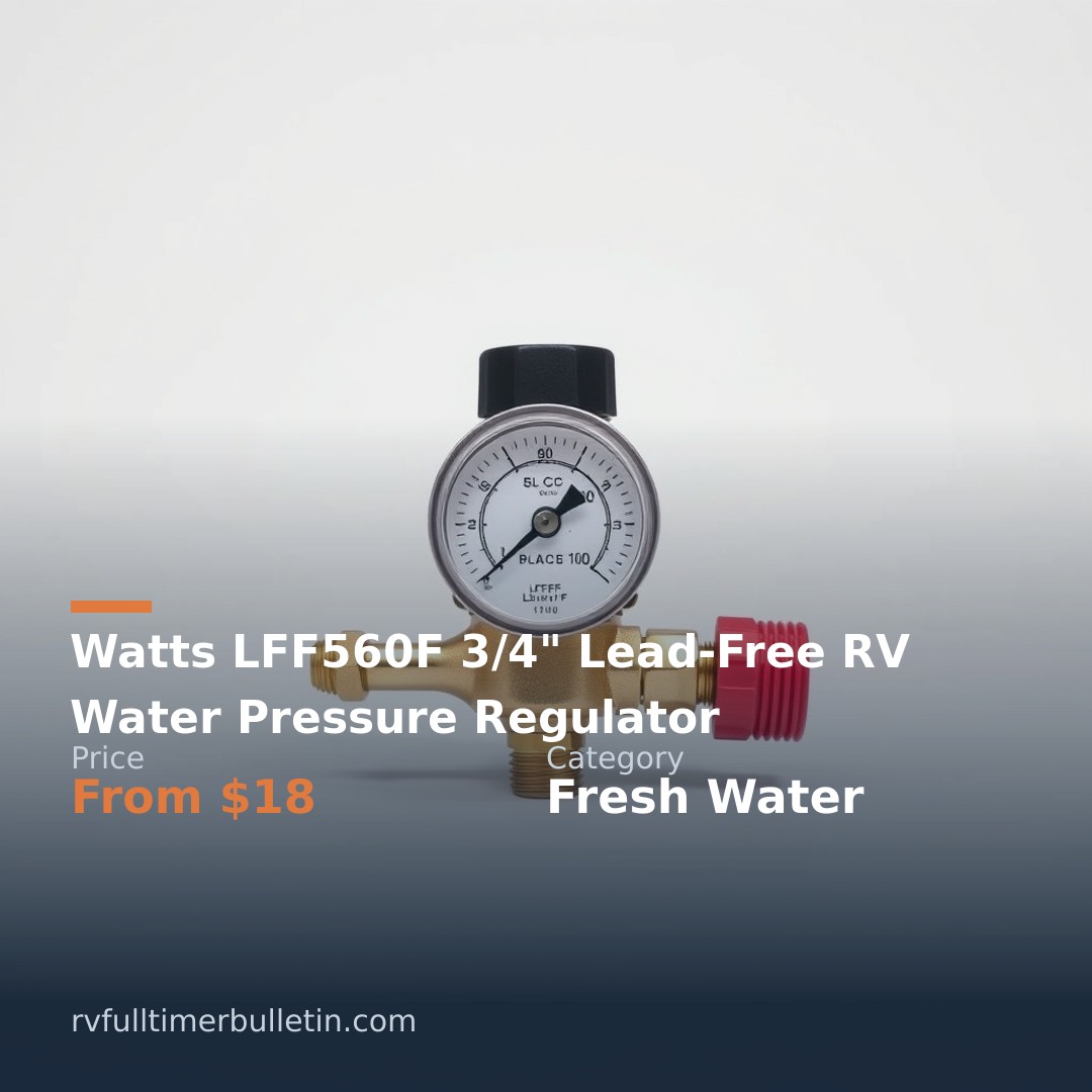 Watts LFF560F 3/4" Lead-Free RV Water Pressure Regulator