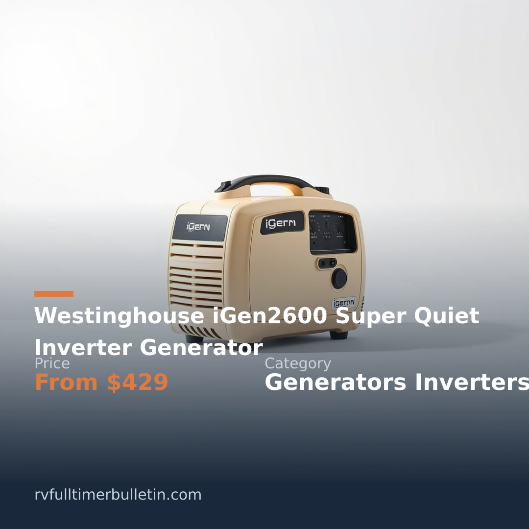 Westinghouse iGen2600 Super Quiet Inverter Generator