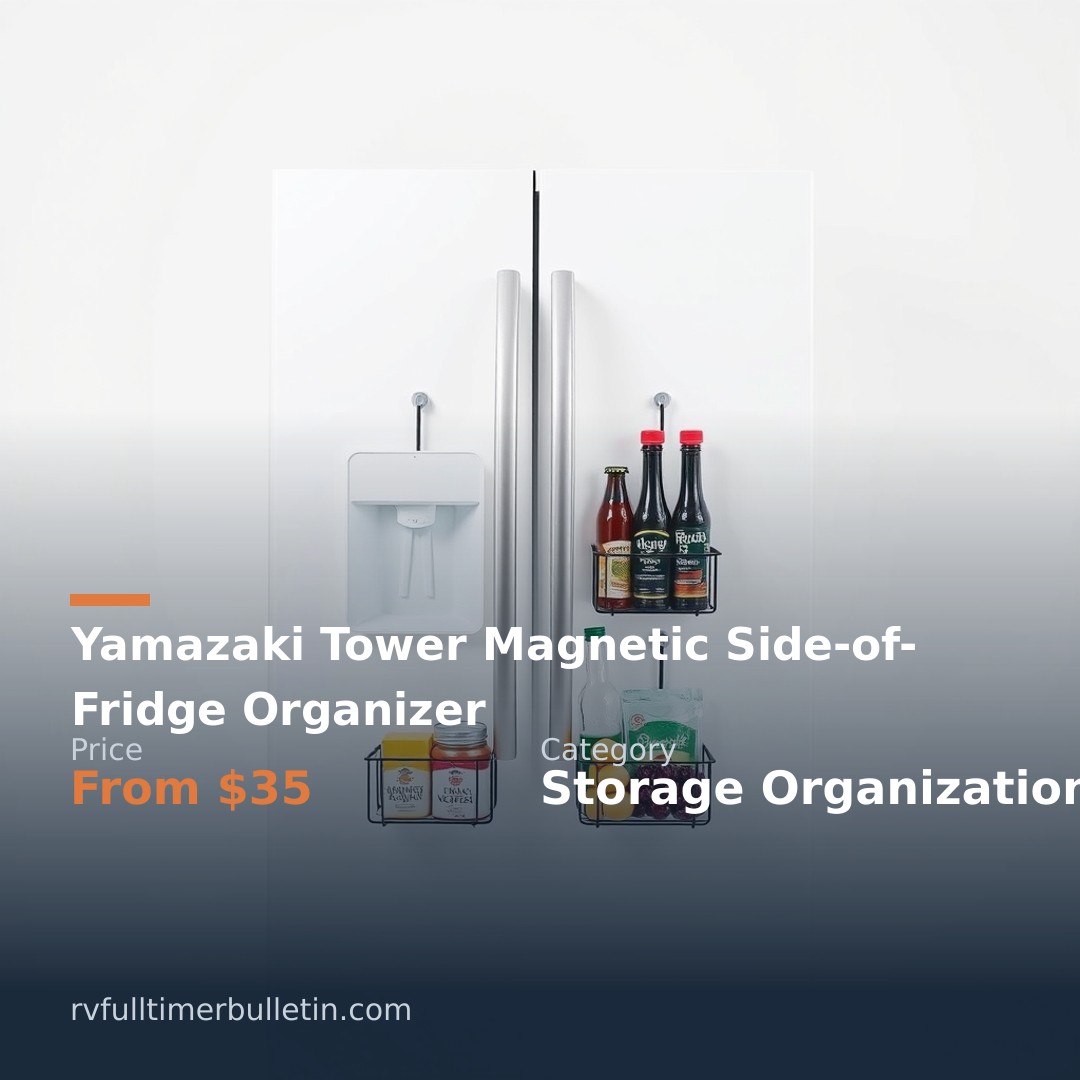 Yamazaki Tower Magnetic Side-of-Fridge Organizer