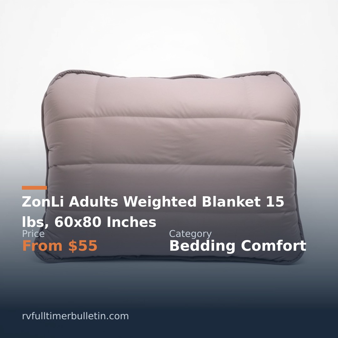 ZonLi Adults Weighted Blanket 15 lbs, 60x80 Inches